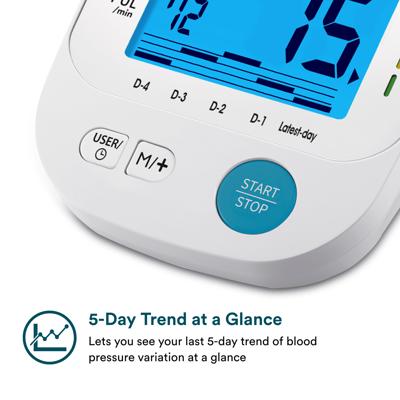Blood Pressure Monitor Homedics Upper Arm Easy One-Touch Operation