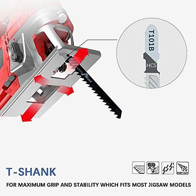 Jigsaw Blades T Shank 20PCS T119BO with Case, Compatible with