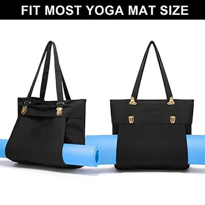 Yoga Bags For Women With Yoga Mats Bags Carrier Carryall Canvas Tote For  Pilates Gym Exercise Shoulder Bag For Travel Office Beach Workout