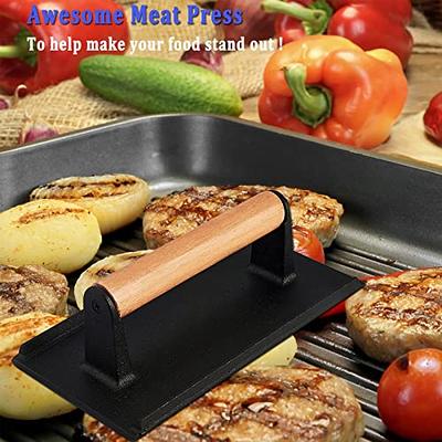 HULISEN Griddle Accessories for Blackstone, Stainless Steel Burger Press  Kit with Burger Spatula, Burger Smasher for Griddle Flat Top Grill Cooking,  Grill Press for Barbeque Hamburger Steak Meat - Yahoo Shopping