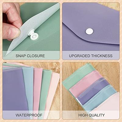 24 Packs Expandable Plastic Envelopes Poly Envelopes with Snap Button,  Document File Folder Organizer for Work, Office, School, Legal Size, 6  Colors - Yahoo Shopping