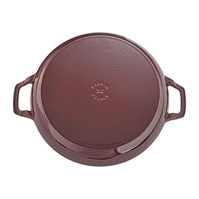 Staub Enameled Cast Iron 3.5 Qt Braiser with Glass Lid in Grenadine — Las  Cosas Kitchen Shoppe