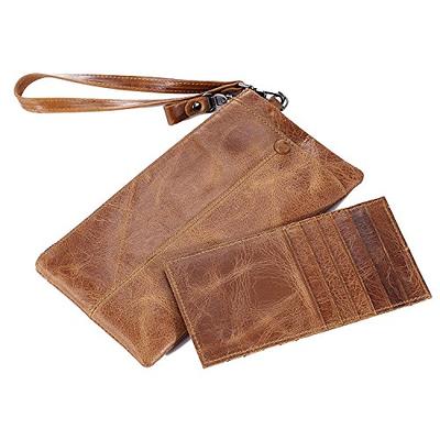 Credit Card Holder Thin Wallet Bag New Fashion Ladies Wallet Luxury Men's  Leather Short Clutch Multi Card Multifunction ID Wallet (Color: Brown)