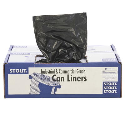 Stout Trash Bags 1 mil 7 10 Gallons 24 x 24 Brown Carton Of 250 - Office  Depot