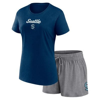 Atlanta Braves Fanatics Branded Arch T-Shirt & Shorts Combo Set -  Navy/Heather Gray