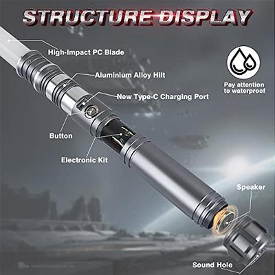 CUSTOM SABER RGB Light Saber 12 Colors Changing,4 Sound Fonts