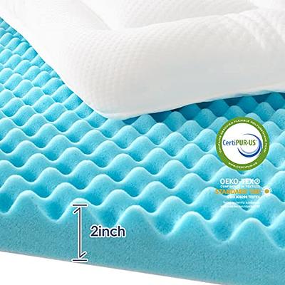 ELEMUSE Dual Layer 3 inch Memory Foam Mattress Topper Twin