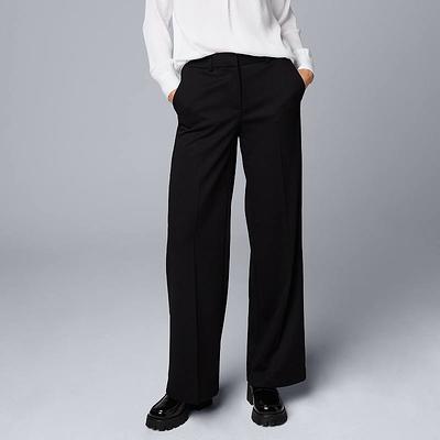 Women's Simply Vera Vera Wang High-Rise Wide Leg Trouser, Size: 14