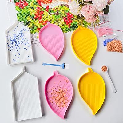  6 Pcs Diamond Painting Trays, Large Plastic Bead