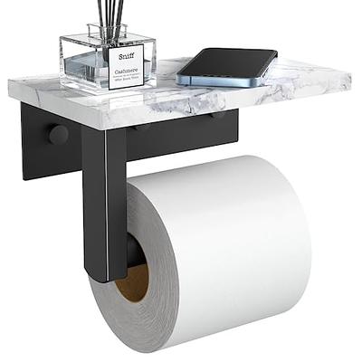 Grey Metal Toilet Paper Holder & Storage