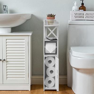 AOJEZOR Toilet Paper Storage,Small Bathroom Storage for Half Bathroom,Small  Bathroom Storage for Tiny Spaces,Little Shelf for Bedroom,Narrow Toilet  Paper Cabinet for Restroom,White - Yahoo Shopping