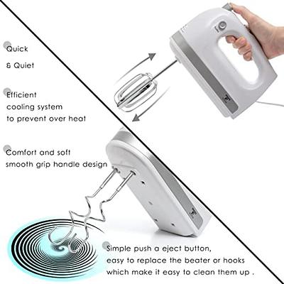 Hand Mixer Electric, 400W Food Mixer 5 Speed Stainless Steel With Storage  Box