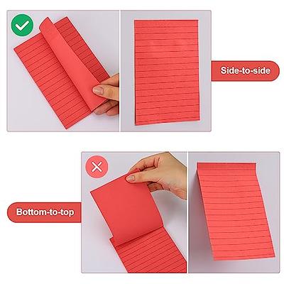 EOOUT Sticky Notes Pads, 4x6 Inches, 6 Pads, Fresh Colors, Lined