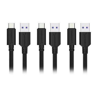 QVS USB 2.0 (Type-A) Male to USB 2.0 (Type-B) Male Cable - Black