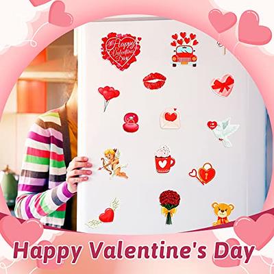 Happy Valentine's Day Stickers Hearts Frame