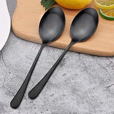 Serving Spoons, AOOSY 6 Pieces X-Large 9.8 Inches Stainless Steel Serving  Spoon Catering Spoons Solid Serving Utensils Big Ladle Tablespoons for