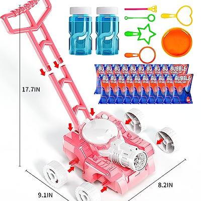 Lawn Mower Bubble Machine for Kids Toddlers Bubble Mower with