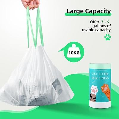 Drawstring Poop Garbage Bag Waste Bag Cat Litter Box Liners Trash Bag