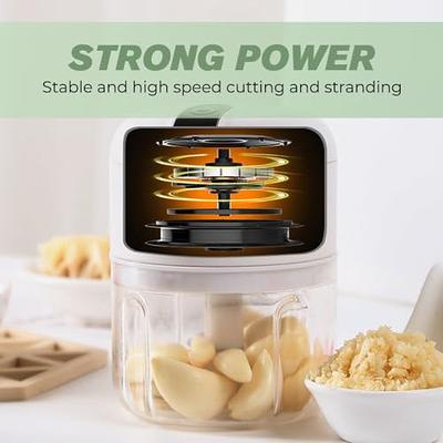 Electric Mini Garlic Chopper, 100ML USB Mini Food Chopper Garlic Mincer,  Vegetable Chopper, Onion Chopper, Portable Small Food Processor for Garlic