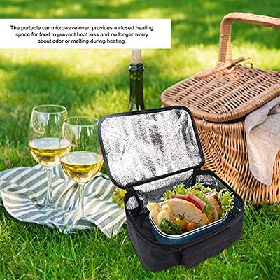  Portable Oven,12 V Car Food Warmer Portable Mini Microwave  Electric Food Heated Picnic Box Lunch Box 11.0x7.9x4.7in for Business Trip  Travel,Camping : Home & Kitchen