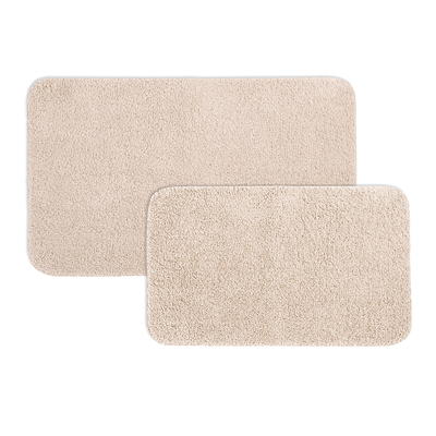 Facet Slip Resistant Plush Nylon Bath Rugs