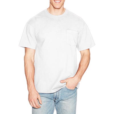 Hanes Men's Beefy-T Short Sleeve T-Shirt with Pocket