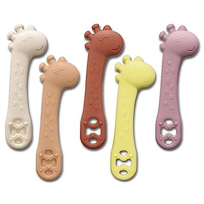 Sperric Baby Spoons Self Feeding Spoons - 6+ Months, Infant Spoons First  Stage, Baby Led Weaning BPA Free Teething Spoons