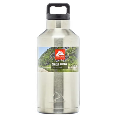 Mainstays 24 FL oz Arctic White Solid Print Insulated Stainless Steel Water  Bottle with Flip-Top Lid