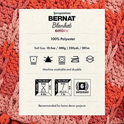 BERNAT BLANKET Yarn, Country Blue, 10.5oz/300g, 220 yards/201m, Super – Yarn  2 Blanket