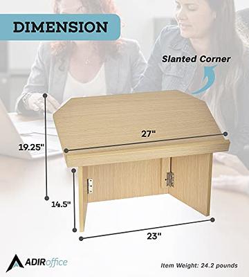 Adir Foldable Tabletop Podium - Portable Presentation Podium, Lectern Book  Stand for Reading in Churches, Restaurants, and Classrooms (Beige) - Yahoo  Shopping