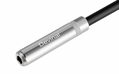 Devinal XLR Female to 1/4 Female Cable, 3 Pin XLR Female to 6.35mm Socket  Audio Cord, XLR Jack to TS/TRS Quarter inch Adapter Connector Converter 1