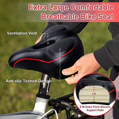 Wide Bike Seat Cushion for Peloton Bike & Bike Plus,Wide Saddle Replacement  for Peloton Bike, Road or Exercise Bikes, Bicycle, Upgraded Oversized Bike  Seat for Women & Men (Red) - Yahoo Shopping