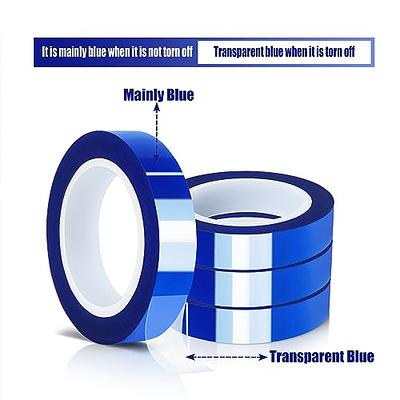 MEBMIK 4 Rolls 10mm x16m(52FT) Blue Heat Tape High Temperature