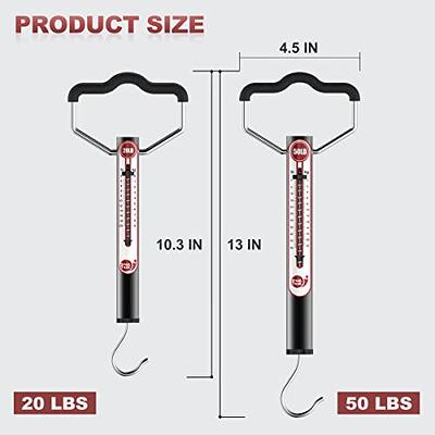 NUTRI FIT Luggage Weight Scale Fish Weighing Scales Digital Handheld  Suitcase Weigher with Hook, 165lb/75kg with Measuring Tape for Travel,  Fishing