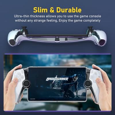 Silicone Case for PS5 Portal Remote Player Handheld- Protective Cover,  Ergonomic Design, (Clear White)