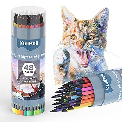 KuiiBoii 48 Color Colored Pencils, Suitable for Adults, Kids and