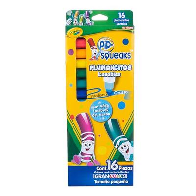 Crayola Pip-Squeaks Skinnies Markers, Fine Tip, 16 Colors per Box, Set of 4  Boxes - Yahoo Shopping