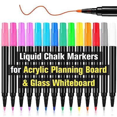 maxtek Neon Dry Erase Markers for Glass, Window Markers for Dry Erase Board,  Chalkboard, First Day of School Board, Dry Erase Markers Ultra Fine Tip for  Planning Whiteboard, Calendar Boards - Yahoo
