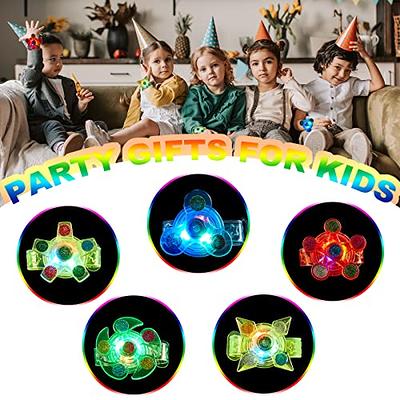 SCIONE Party Favors for Kids 24 Pack Light Up Bracelets Classroom Prizes Glow in The Dark Party Supplies Girls Boys Birthday Halloween Christmas