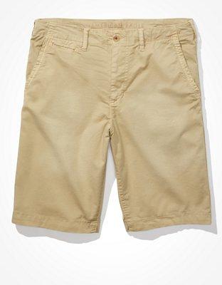 AE Flex 12 Longer Length Lived-In Khaki Short Men's Khaki 28 - Yahoo  Shopping