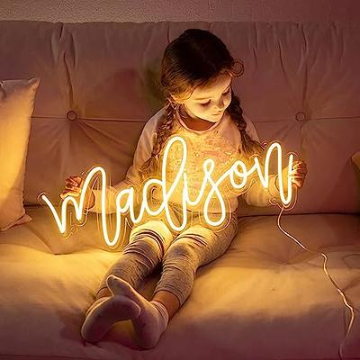 Custom Neon Signs for Wall Decor, Large Neon Name Sign Personalized Neon  Sign for Bedroom Wedding Birthday Party, LED Neon Sign Customizable Wall  Backdrop Kids Gift Dorm Beauty Bar Business Light 