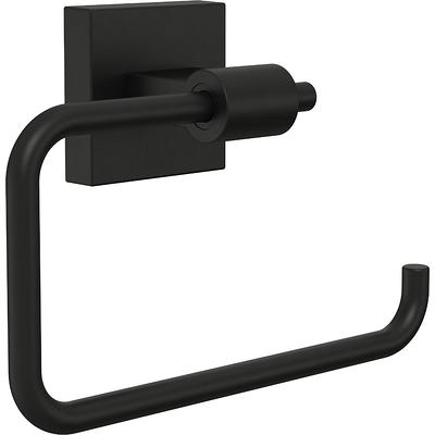 Acehoom Freestanding Stainless Steel Toilet Paper Holder in Matte Black