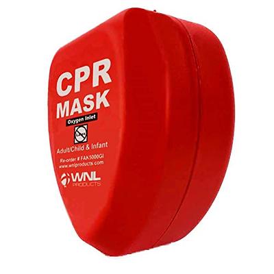 WNL Products CPR Rescue Mask, Adult/Child & Infant Pocket Resuscitator,  Hard Case Kit with Belt Clip 10-Pack - Yahoo Shopping