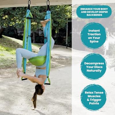 Yoga Trapeze Swing Set for Home & Outdoor | Easy Setup for Strength,  Balance & Back Pain Relief | Adjustable Straps & 600lb Capacity, Includes  Carrying Bag & On… | Yoga trapeze,