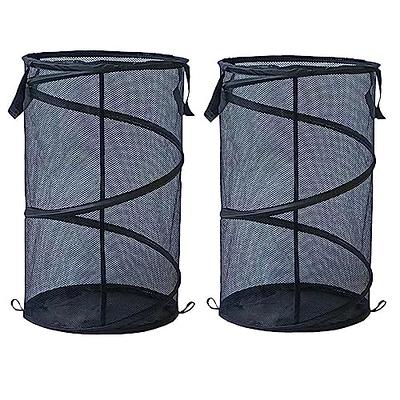 1/2pack Pop-up Laundry Hampers Collapsible Laundry Basket Mesh Pop up  Laundry Hamper Bag with Two Webbing Handles, 2 Colors (Black-2pcs) - Yahoo  Shopping