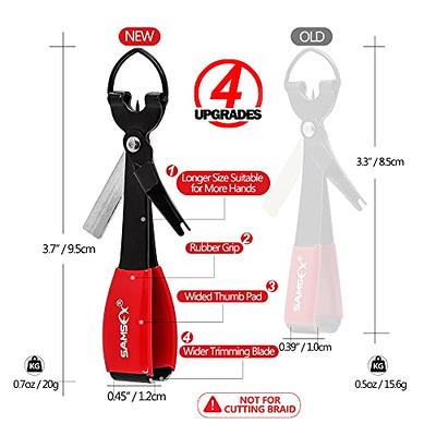  SAMSFX Quick Knot Tool and Fishing Pliers with Coiled