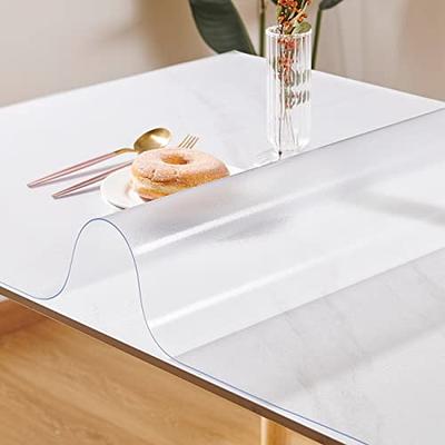 Thick Clear PVC Desk Table Cover Protector 16x16 Inch Table Mat Pad