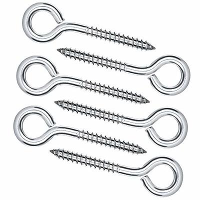 10pcs Heavy Duty Eye Hooks Stainless Steel Eye Screws Eye Hooks