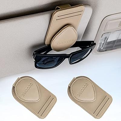  JOJOY LUX 2 PCS Car Glasses Holder Universal Car Visor  Sunglasses Holder Clip Bling Bling Eyeglasses Hanger and Ticket Card Clip  Eyeglasses Mount for Car : Automotive