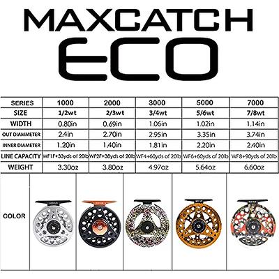 M MAXIMUMCATCH Maxcatch ECO Fly Reel Large Arbor with Aluminum Body (3/4wt  5/6wt 7/8wt) (Black ECO Reel, 5/6 Weight) - Yahoo Shopping